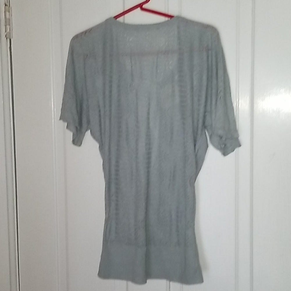 Anthropologie angel of the north grey blue top